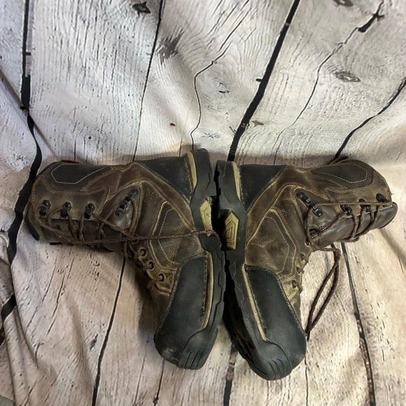 DANNER Crucial 8” Safety Toe Brown Gore-Tex Waterproof Boots Men’s Sz‎ 10 Vibram